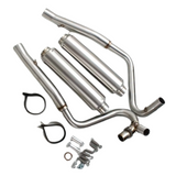 Double chrome exhaust twin overhead suitable for Dax