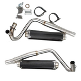 Double carbon exhaust twin overhead suitable for Dax