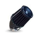 Filtre à air coudé noir CPO - choix de raccordement 35mm, 45mm et 48mm 