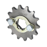 Front sprocket + locking plate 12T, 13T, 14T, 15T, 16T, and 17T 