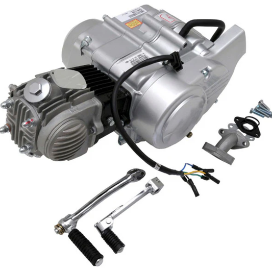 72cc Motorblock silber - Manuell - 4 Gänge Kickstart. Dax,. 70cc 