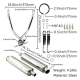 Double échappement sous-jacent – heavy duty argent pour Dax 