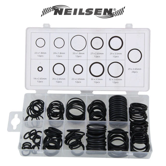 Neilsen 144-teiliges O-Ring-Sortiment – Gummidichtringe