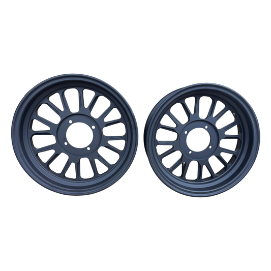 BB Sport jante noire tubeless en aluminium pour Monkey 12 "x 3.5 + 2.75" 