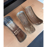 Occasion - Trois garde-boues Dax chromés - utilisés en mauvais état 