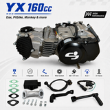 YX 160-ccm-Komplettmotor mit Zubehör, geeignet für Dax, Pitbike, Monkey...