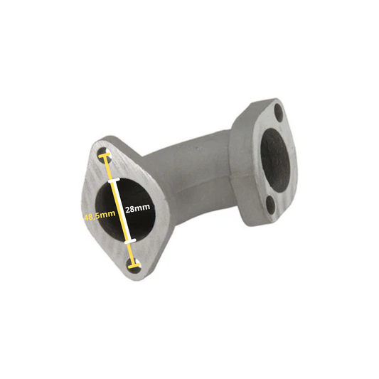 Intake piece / manifold 28mm - YX type. For various Dax, Pitbike.. 