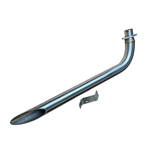 Onderliggende uitlaat side pipe met uitneembare DB-killer