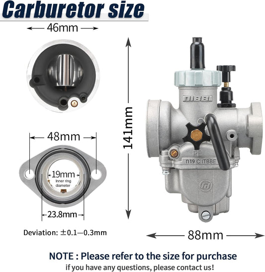 Carburator Nibbi PE 19 mm Flange Racing version