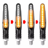 LED Indicators / Indicators Carbon with scroll effect 2 pieces