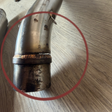 Dax low-mount exhaust with damage to the pipe (see photos)