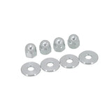 Lot de 4 écrous avec rondelles pour suspension arrière Dax / Monkey M10 x 1,25 et 4 rondelles
