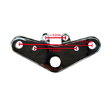 Plaque de direction / support de direction chromé pour fourches avant Dax 