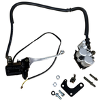 Ensemble d'étriers de frein standard à 2 pistons avec conduite de frein et maître-cylindre 