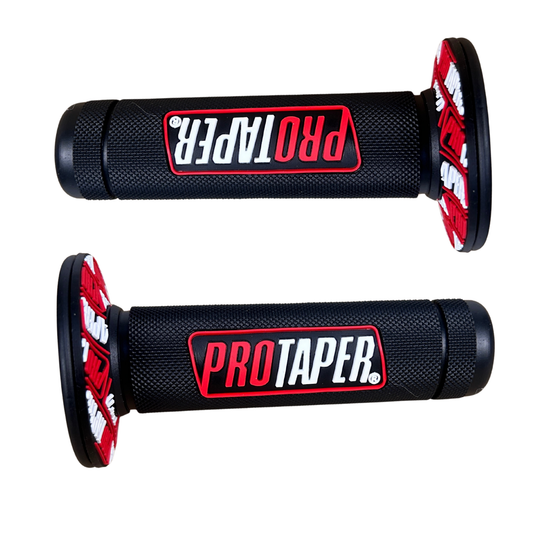 Poignées Protaper deux pièces rouge - pour guidons de 22 mm 