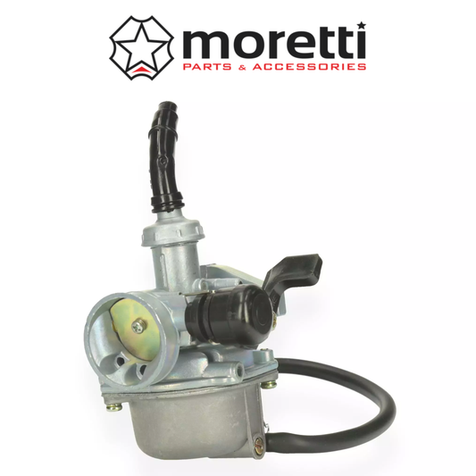 Moretti - carburateur avec starter manuel pour moteurs 50 cm³ - Dax, Monkey...