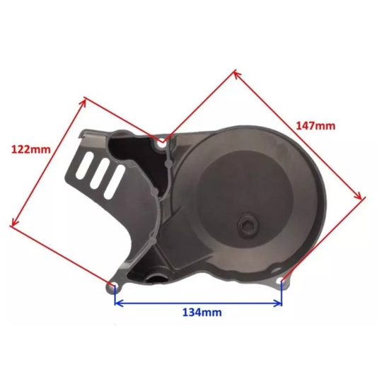 Left engine cover, dark gray – 125cc / 140cc / 160cc