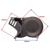 Left engine cover, dark gray – 125cc / 140cc / 160cc