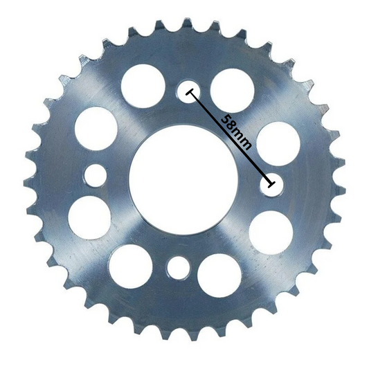 Rear sprocket 4 holes Dax 28 / 30T / 32T / 33T / 35T / 36T / 37T / 39T / 40T / 42T