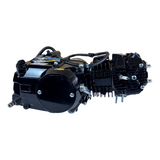 Madmunk 125cc engine block black - Manual - 4 Gears kickstart. 