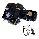 Madmunk 125cc engine block black - Manual - 4 Gears kickstart. 