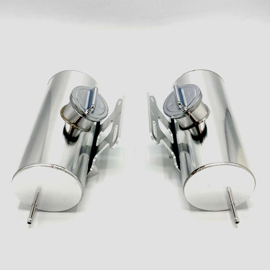 Two additional aluminum fuel tanks chrome - 1 liter