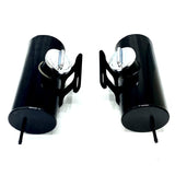 Two additional black aluminum petrol tanks - 1 litre