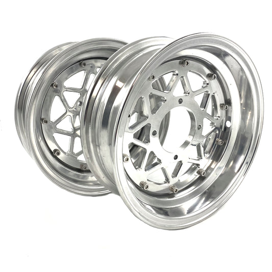 Wheels set black - 3.50 x 3.00 x 10 inch - for Dax and Monkey 