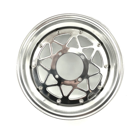 Wheels set black - 3.50 x 3.00 x 10 inch - for Dax and Monkey 