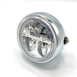 LED headlight chrome suitable for Dax and Monkey 12 volts