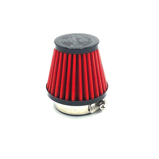 Nibbi high flow K&N air filter 42 or 48mm red with black