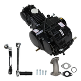 90-ccm-Komplettmotor, schwarz – Schaltgetriebe – 4 Gänge, Kickstart. Dax, (88 ccm)