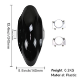 Black front fender for USD forks – includes CNC brackets