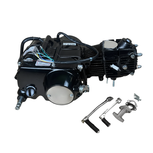Moteur complet 72 cm³ noir - Boîte manuelle - 4 vitesses, démarrage au kick. Dax, 70 cm³