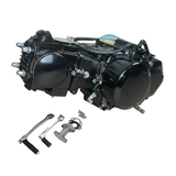 72-ccm-Komplettmotor schwarz – Schaltgetriebe – 4 Gänge, Kickstart. Dax, 70 ccm