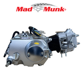 Madmunk 50cc Engine block silver- Manual - 4 Gears kick start. Dax,. (49cc) 
