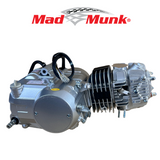 Madmunk 125cc engine block silver - Manual - 4 Gears kickstart. Dax, monkey, Pitbike,.. 