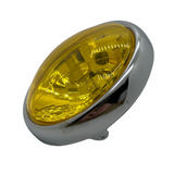 Multi Reflector Headlight diamond yellow and chrome for Dax