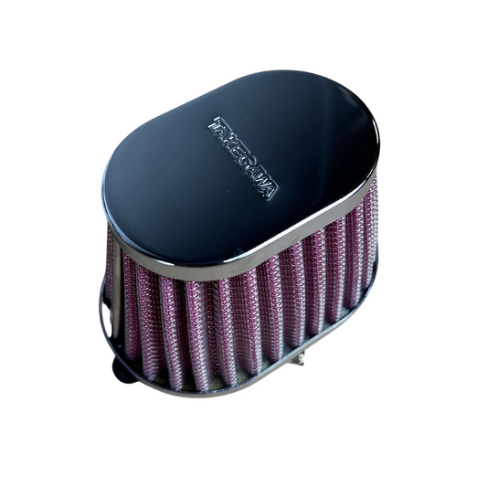 Takegawa air filter oval - chrome with 49mm connection