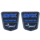 Funny-dog Dax honda kader stickers  zwart- zilver - blauw 2 stuks