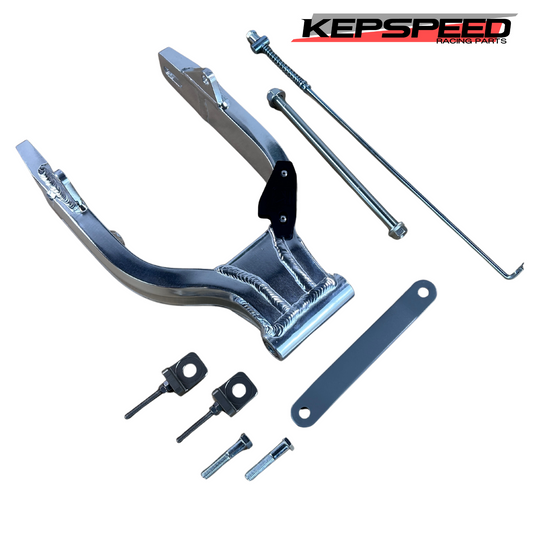 Kepspeed Complete swingarm set Dax standard length silver (+ 0cm) 
