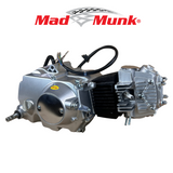 Madmunk 110cc engine block silver / gray - Manual - 4 Gears kickstart. Dax,.. (108cc) 