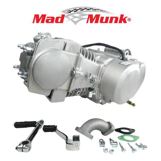Madmunk 140cc motorblok zilver / grijs - Manueel - Kickstart