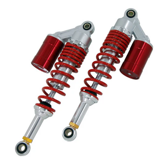 Shock absorbers / rear springs 330mm white & silver - adjustable (copy) 