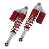 Shock absorbers / rear springs 330mm white & silver - adjustable (copy) 