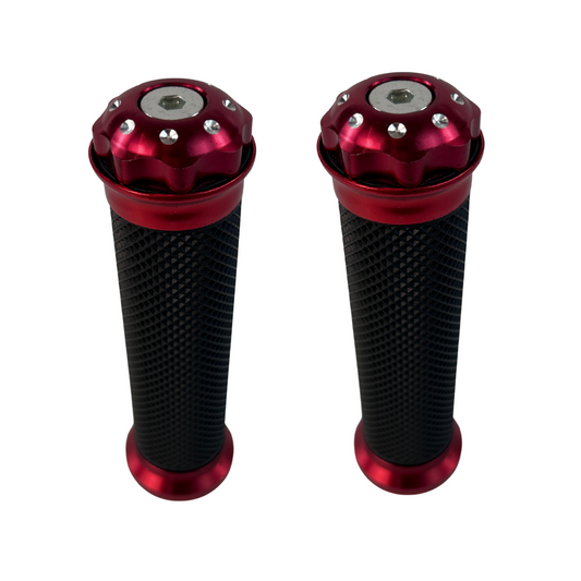 Red grips for 22.2mm handlebars Dax, Monkey, PBR, Pitbike.. 
