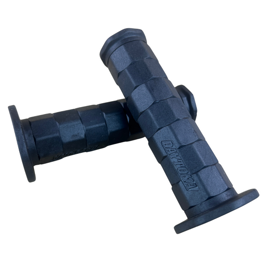 Rubber handles black for 22mm diameter handlebars - L & R 
