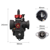 Carburateur de course Nibbi PE19mm pour moteurs 4 temps Dax - Monkey - Skyteam - Cub 