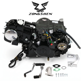 Zongshen 125cc motorblok – elektrisch + kickstart (zwart)
