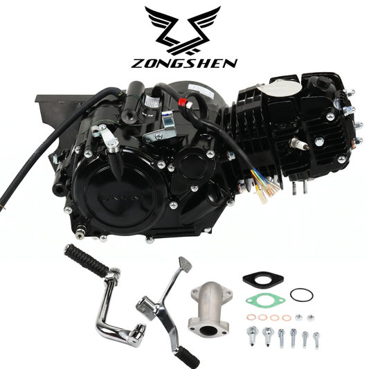 Zongshen 125cc engine – black (kickstart) - Dax, Pitbike, Monkey.. 